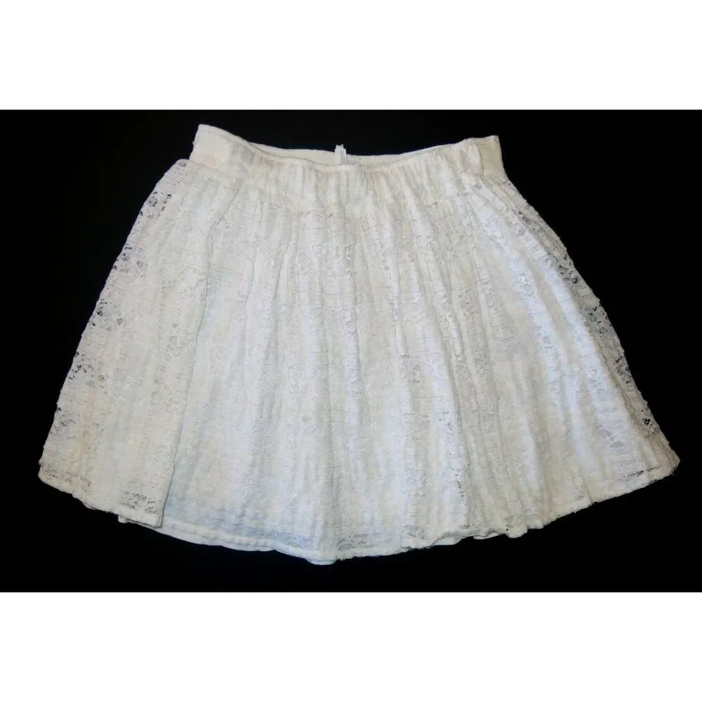 Matilda Jane 435 Hello Lovely Delightful Darling pull on skirt off white lace 14